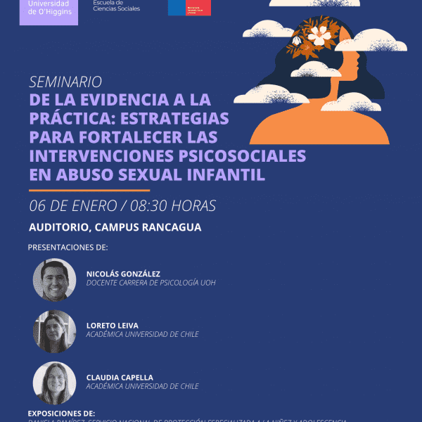 [Seminario] De la evidencia a la práctica: estrategias para fortalecer las intervenciones psicosociales en abuso sextual infantil