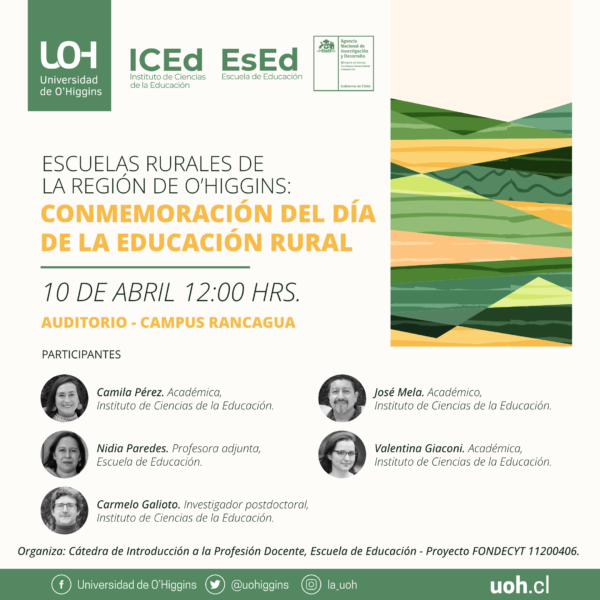 [Seminario] Escuelas rurales de la Región de O’Higgins: conmemoración del Día de la Educación Rural