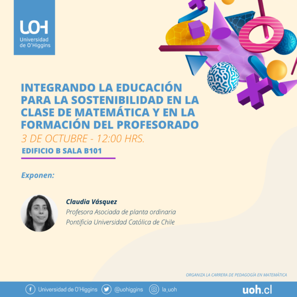 [Semana de la Matemática] Integrando la educación para la sostenibilidad en la clase de matemática y en la formación del profesorado