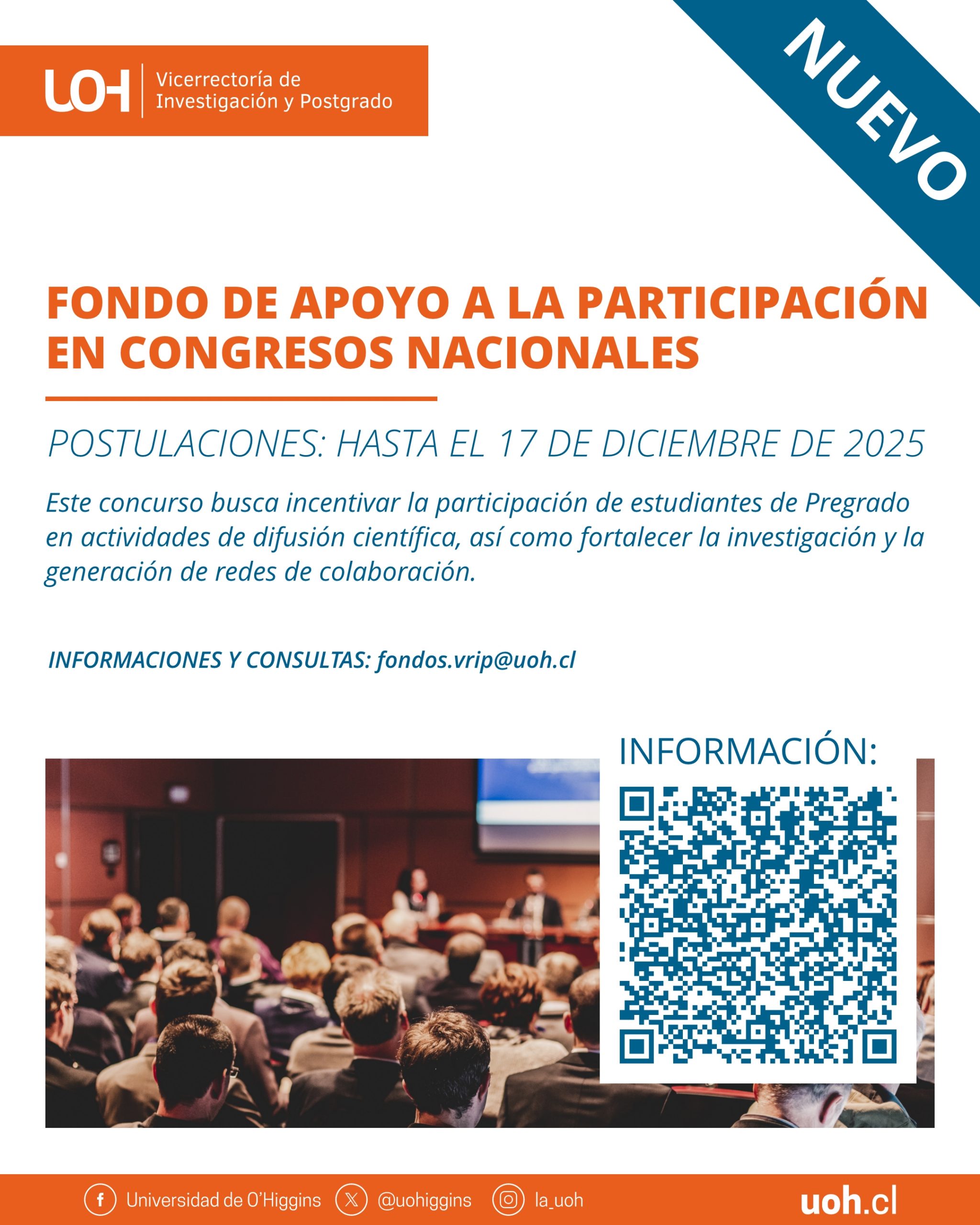 [Convocatoria] Fondo de Apoyo a la Participación en Congresos Nacionales