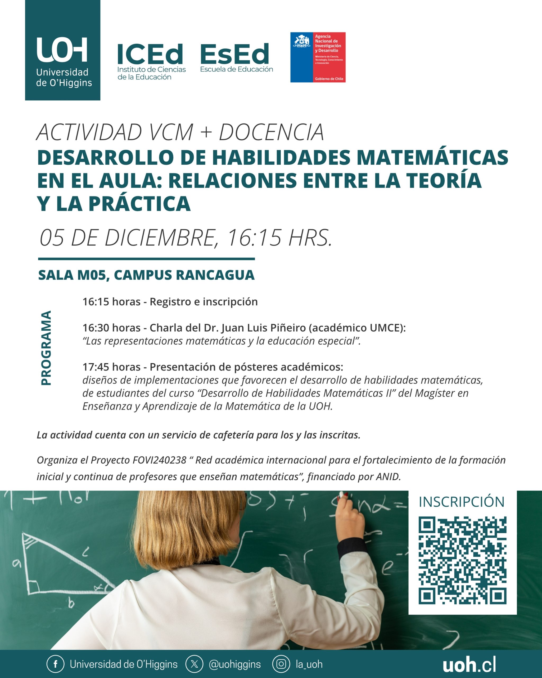 [Actividad VCM + Docencia] Desarrollo de habilidades matemáticas en el aula: relaciones entre la teoría y la práctica