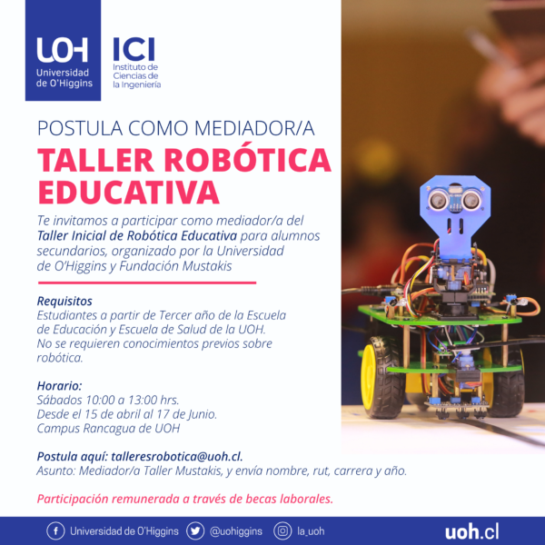 [Postulaciones como mediador/a] Taller Robótica Educativa