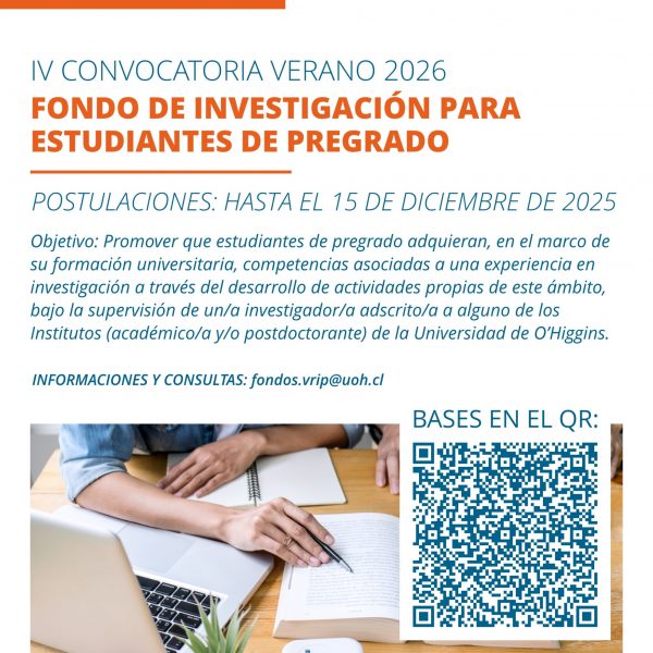 [IV Convocatoria Verano 2026] Fondo de Investigación para Estudiantes de Pregrado