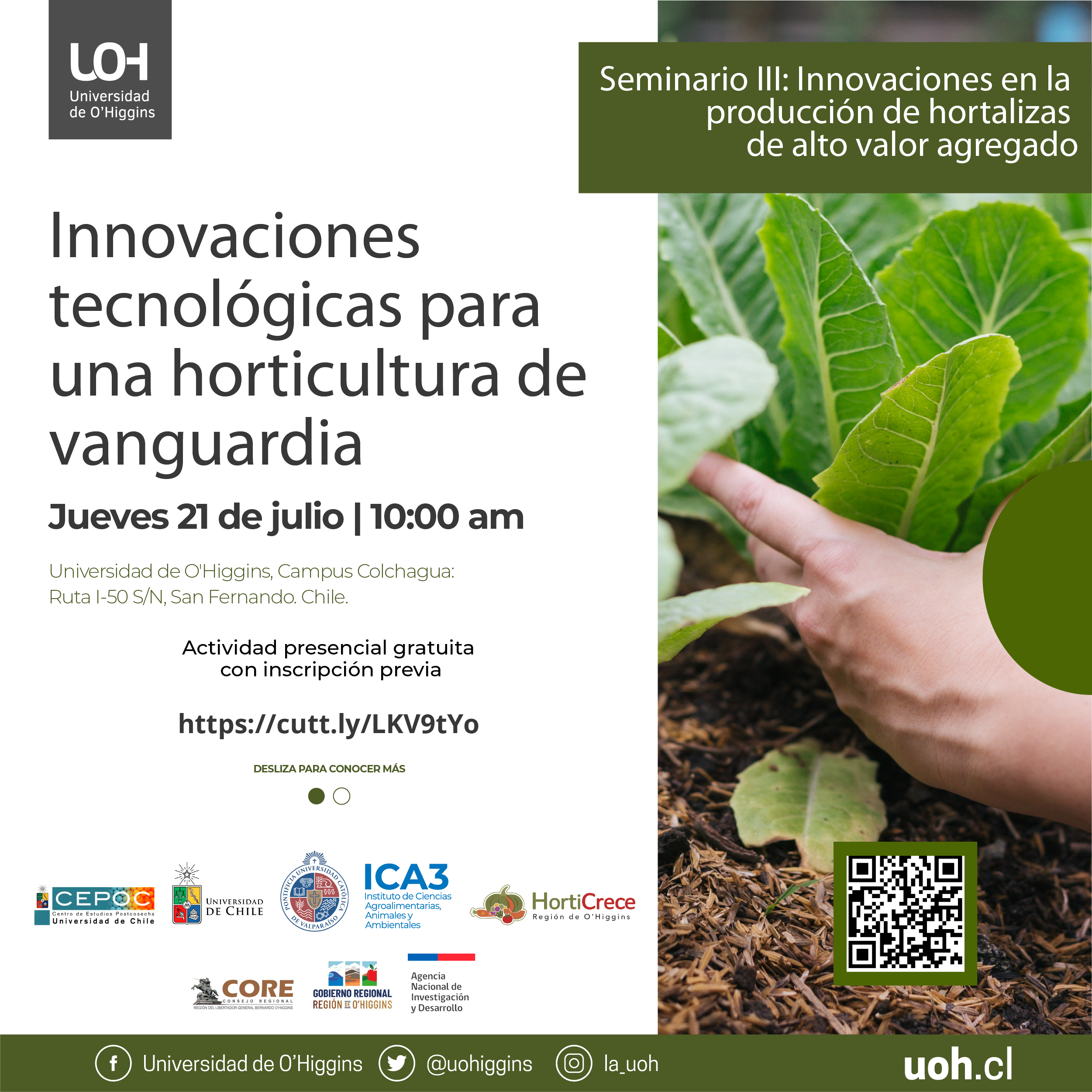Seminario III: Innovaciones en la producción de hortalizas de alto valor agregado