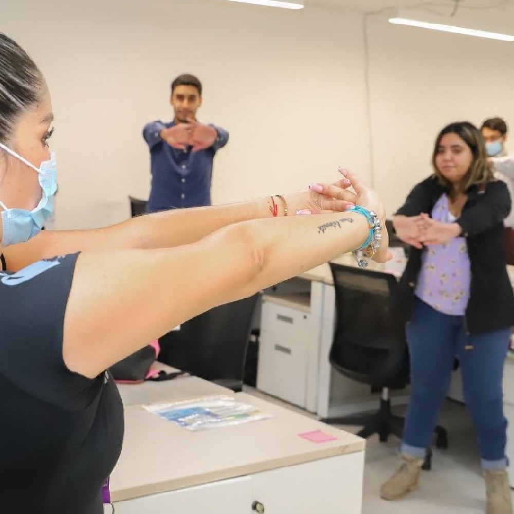 Actividad física en lugares de trabajo: Comunidad funcionaria participó de pausas saludables