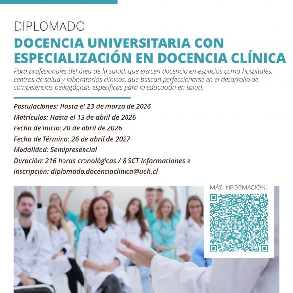 [Postulaciones] Diplomado en Docencia Universitaria con especialización en Docencia Clínica