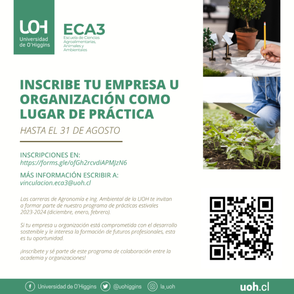 [Convocatoria] Inscribe tu empresa u organización como lugar de práctica