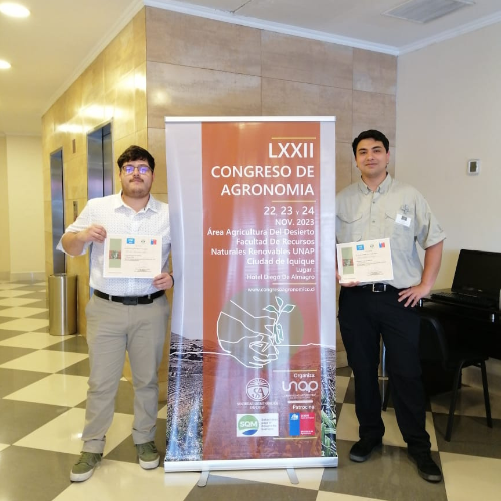 Estudiantes de Ingeniería Agronómica UOH expusieron en la 72° versión del Congreso Agronómico de Chile