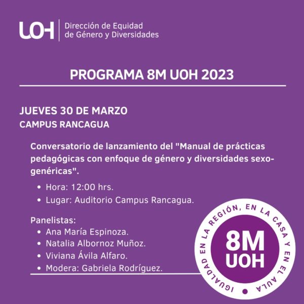 [Conversatorio] Lanzamiento del “Manual de prácticas pedagógicas con enfoque de género y diversidades sexo-genéricas”