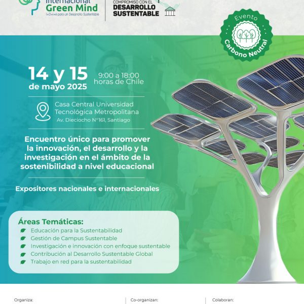 [Actividad] GreenMind: Congreso Internacional de I+D+i+e para un Desarrollo Sustentable