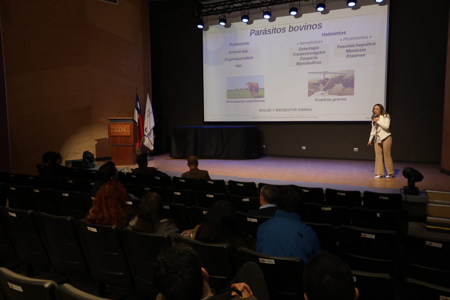 Una Salud: Congreso internacional en la UOH abordó los desafíos sanitarios y ambientales en parasitología