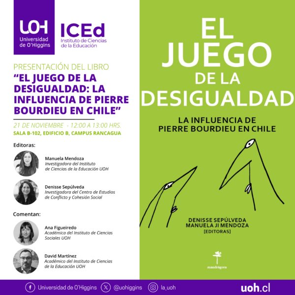 [Presentación de libro] “El juego de la desigualdad: la influencia de Pierre Bourdieu en Chile”