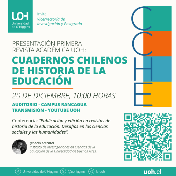 [Presentación primera Revista Académica UOH] Cuadernos chilenos de historia de la educación