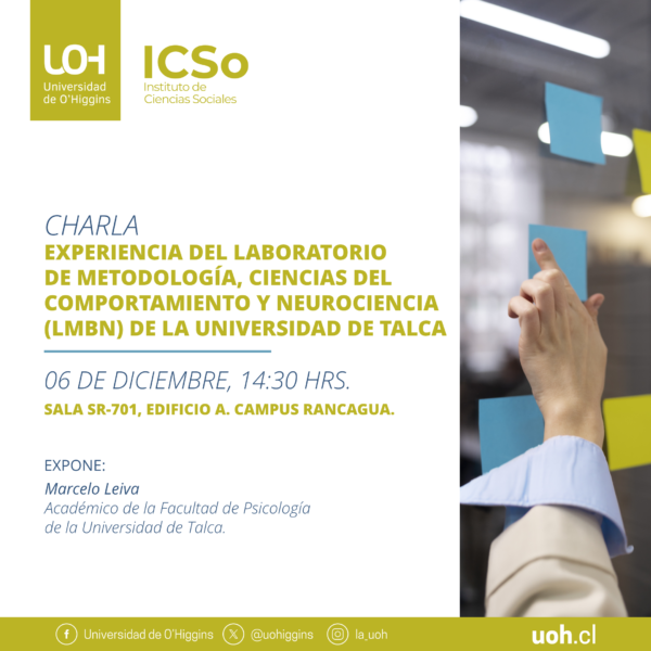 [Charla] Esperiencia del laboratorio de metodología, ciencias de comportamiento y neurociencia (LMBN) de la Universidad de Talca
