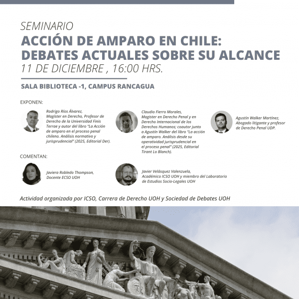 [Seminario] Acción de Amparo en Chile: debates actuales sobre su alcance