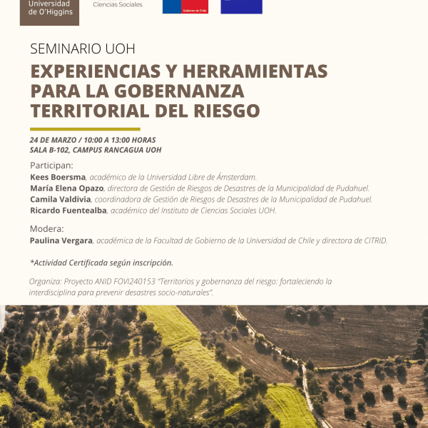 [Seminario] Experiencias y herramientas para la gobernanza territorial del riesgo