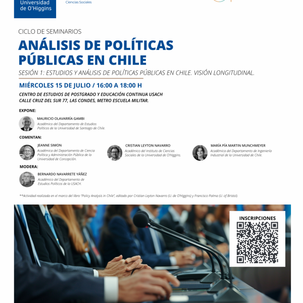 [Ciclo de seminarios] Análisis de Políticas Públicas en Chile