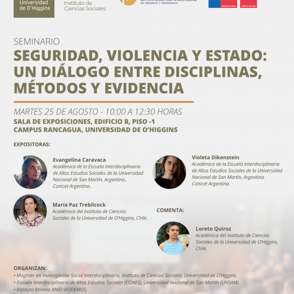 [Seminario] Seguridad, Violencia y Estado: Un Diálogo entre Disciplinas, Métodos y Evidencia