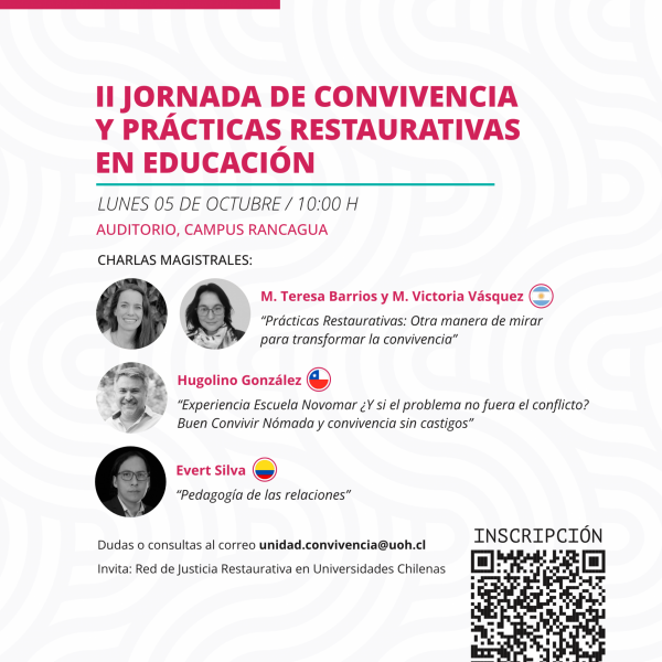 [II Jornada] Convivencia y prácticas restaurativas en educación