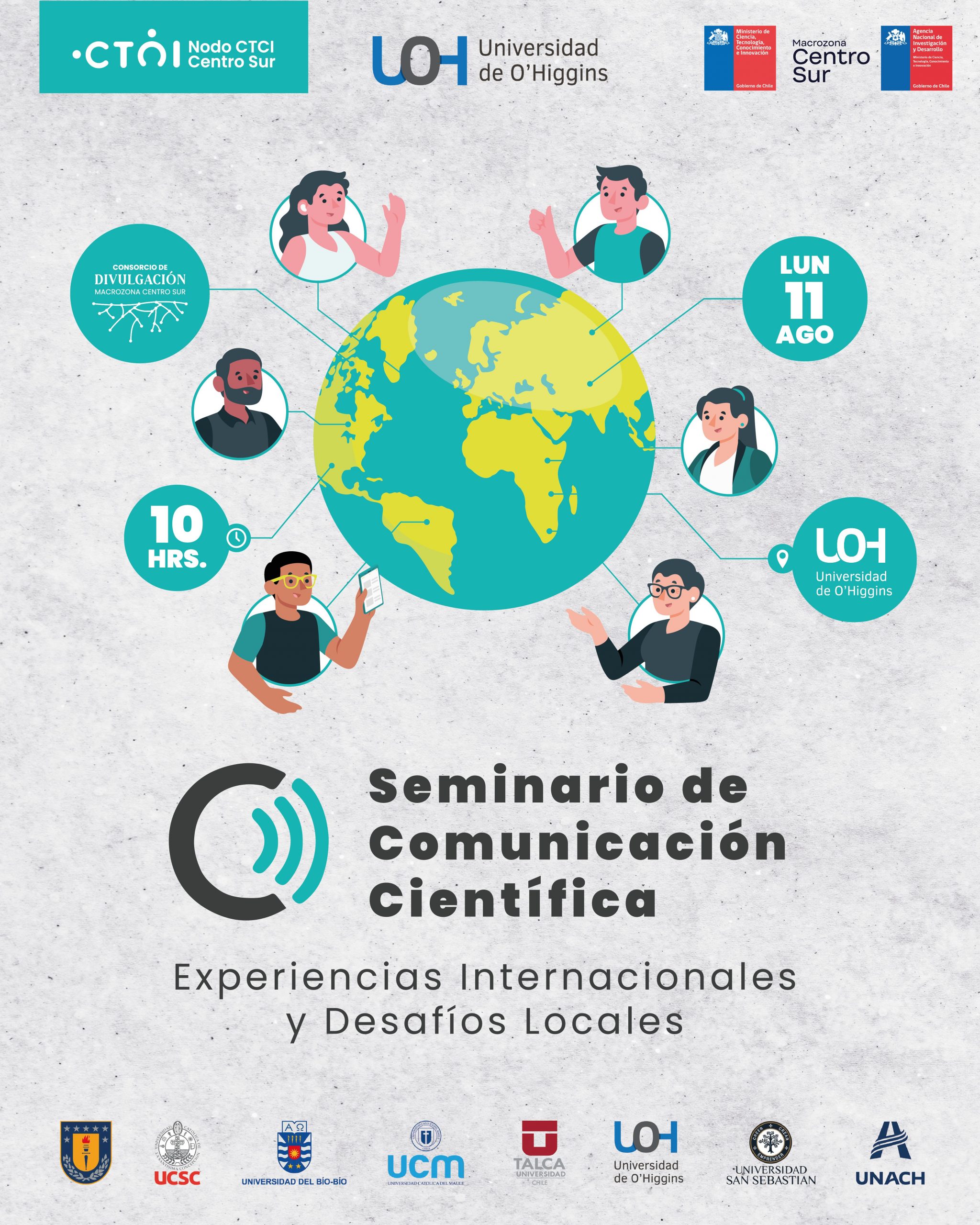 UOH será sede del Seminario Internacional de Comunicación Científica
