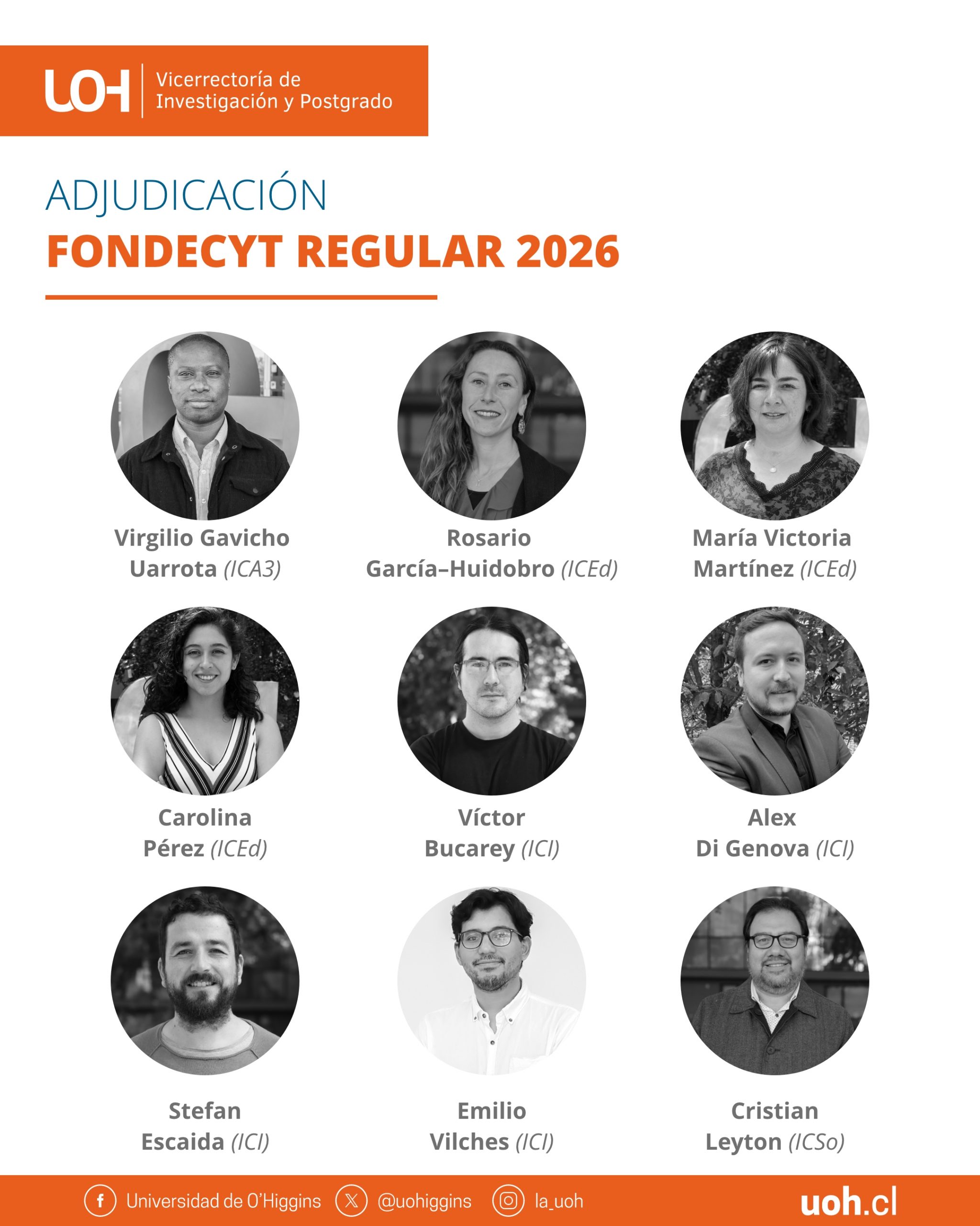 UOH se adjudica 9 proyectos Fondecyt Regular 2026