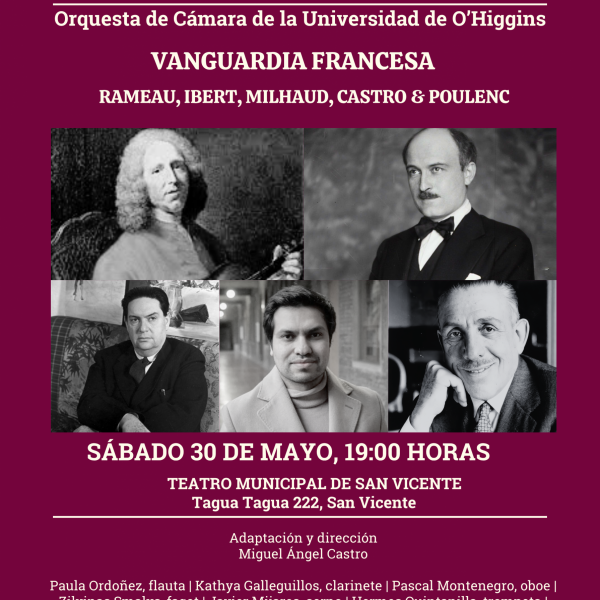 [Orquesta de Cámara] Vanguardia Francesa: Rameau, Ibert, Milhaud, Castro & Poulenc