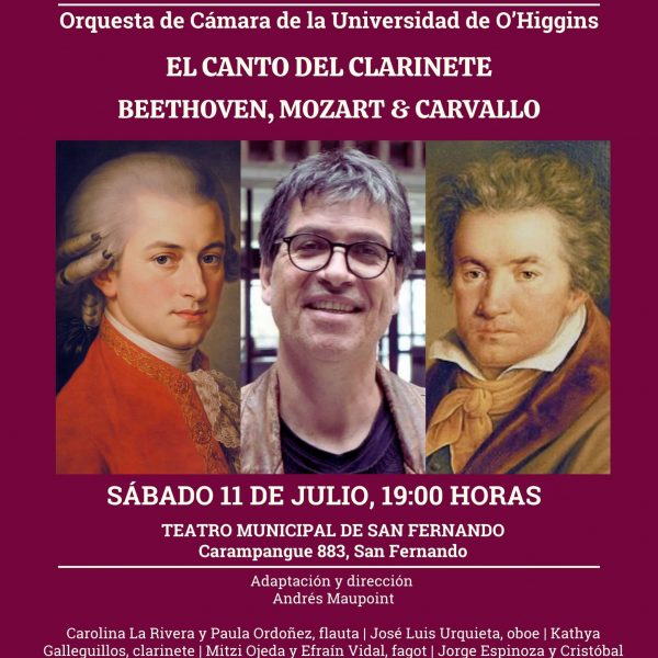 [Orquesta de Cámara UOH] El Canto del Clarinete: Beethoven, Mozart & Carvallo – San Fernando