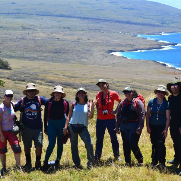 Académica y estudiantes UOH iniciaron voluntariado científico en Rapa Nui