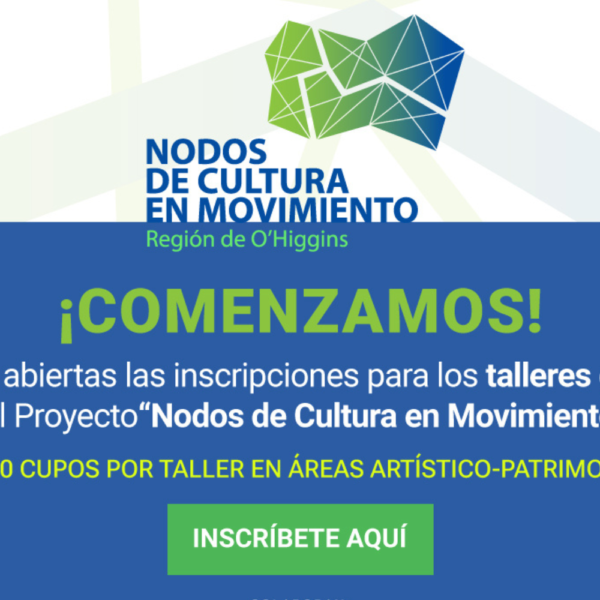 Formulario de inscripción para talleres gratuitos “Nodos de Cultura en Movimiento”