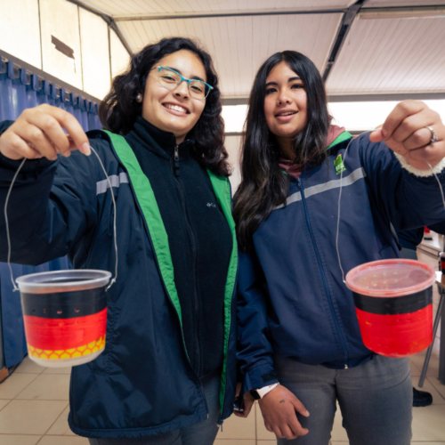 Estudiantes del Liceo Agrícola El Carmen adquieren conocimientos in situ en el monitoreo de la plaga Drosophila suzukii