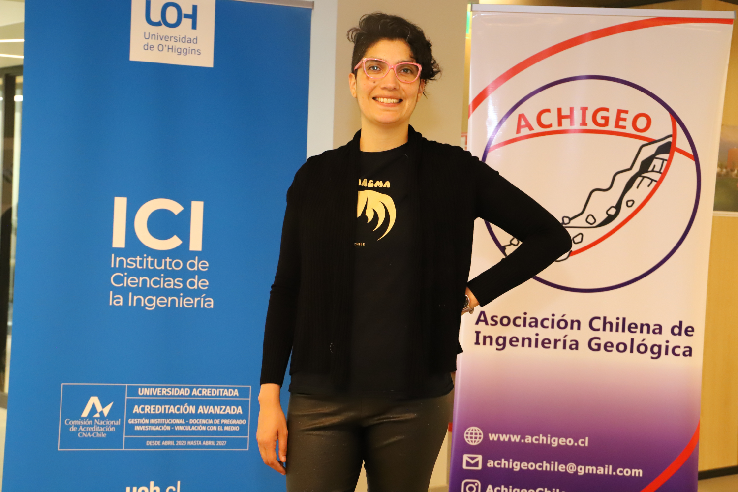 Alejandra Serey, presidenta de la Asociación Chilena de Ingeniería Geológica