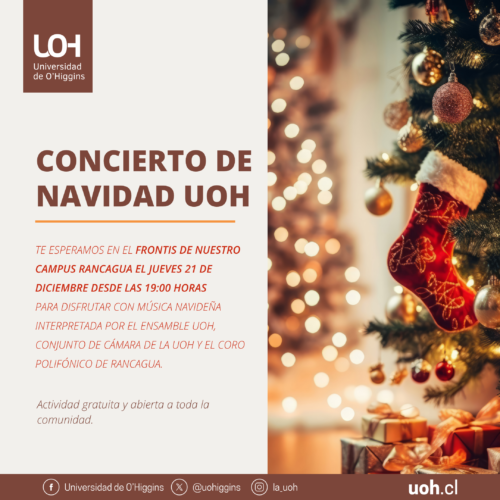 Celebración Navideña: UOH invita a concierto abierto para la comunidad regional