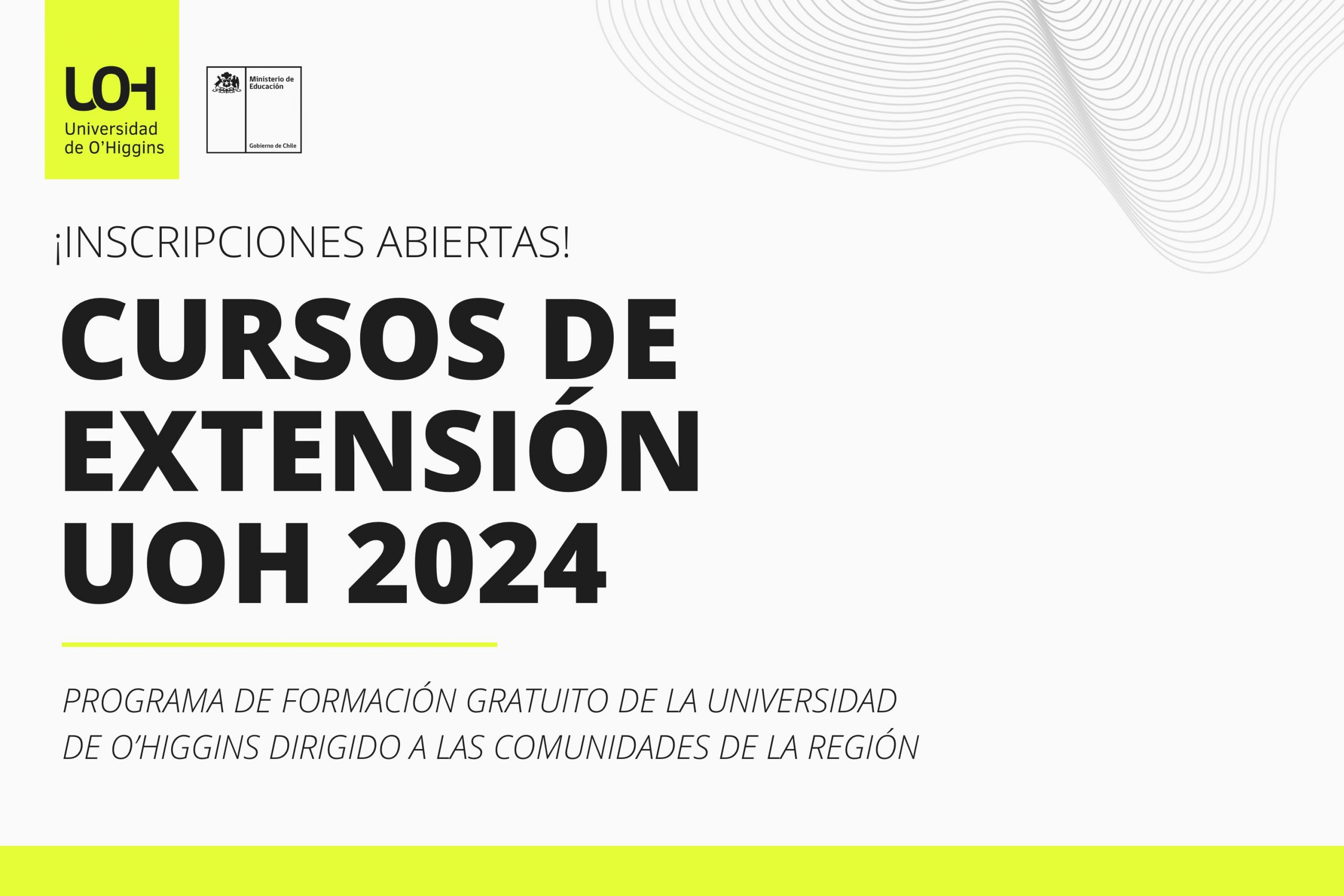 Cursos de extensión UOH 2024