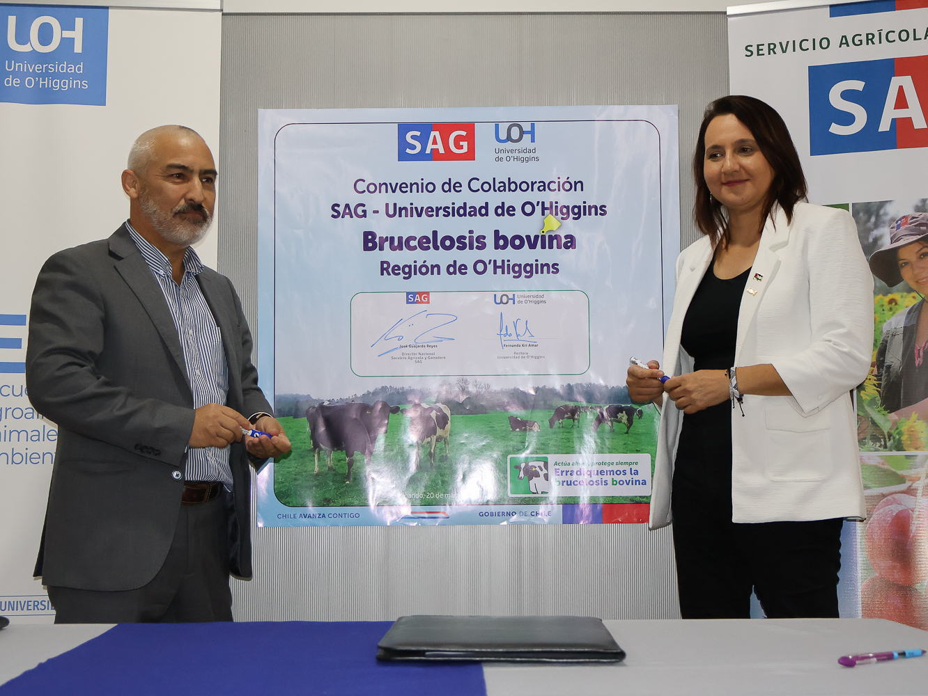 SAG y UOH suscriben convenio de colaboración en el marco del plan de erradicación de la Brucelosis bovina