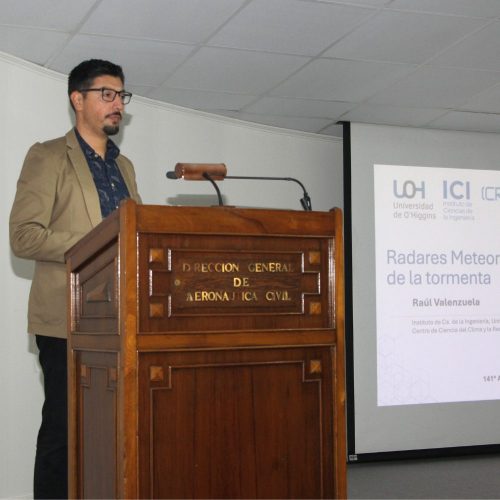 Académico Raúl Valenzuela realizó charla magistral en el aniversario 141 de la Dirección Meteorológica de Chile