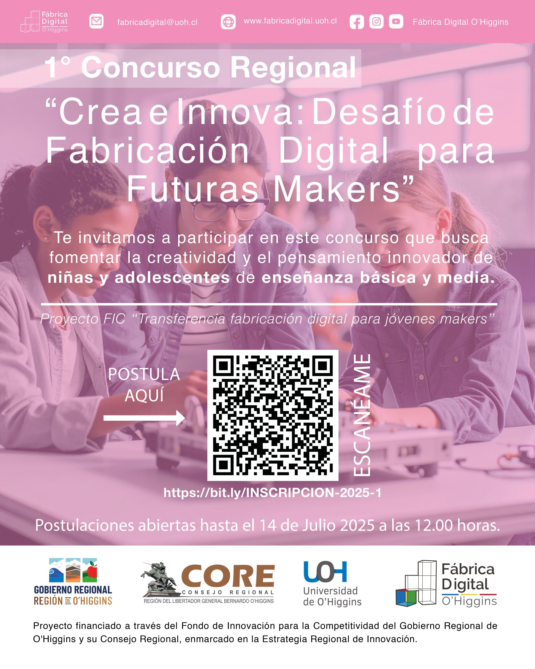 Del aula a la Fábrica Digital: UOH lanza concurso para las futuras Makers de la región