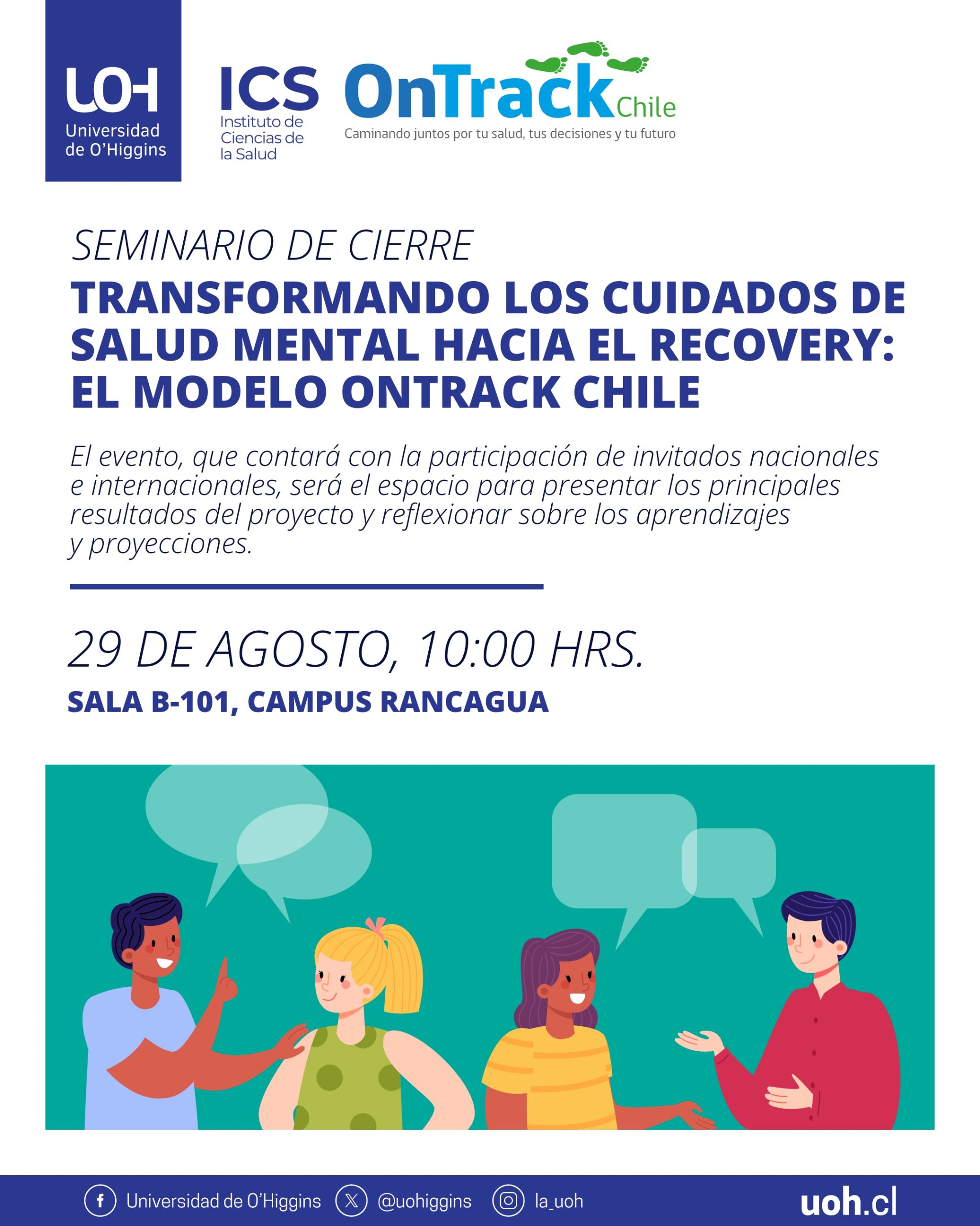 OnTrack Chile cierra un ciclo con seminario dedicado a transformar los cuidados en salud mental