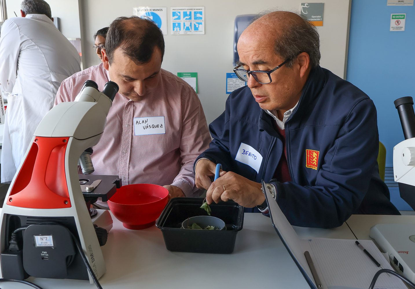 UOH capacita a docentes de liceos agrícolas en técnicas para controlar nematodos en frutilla