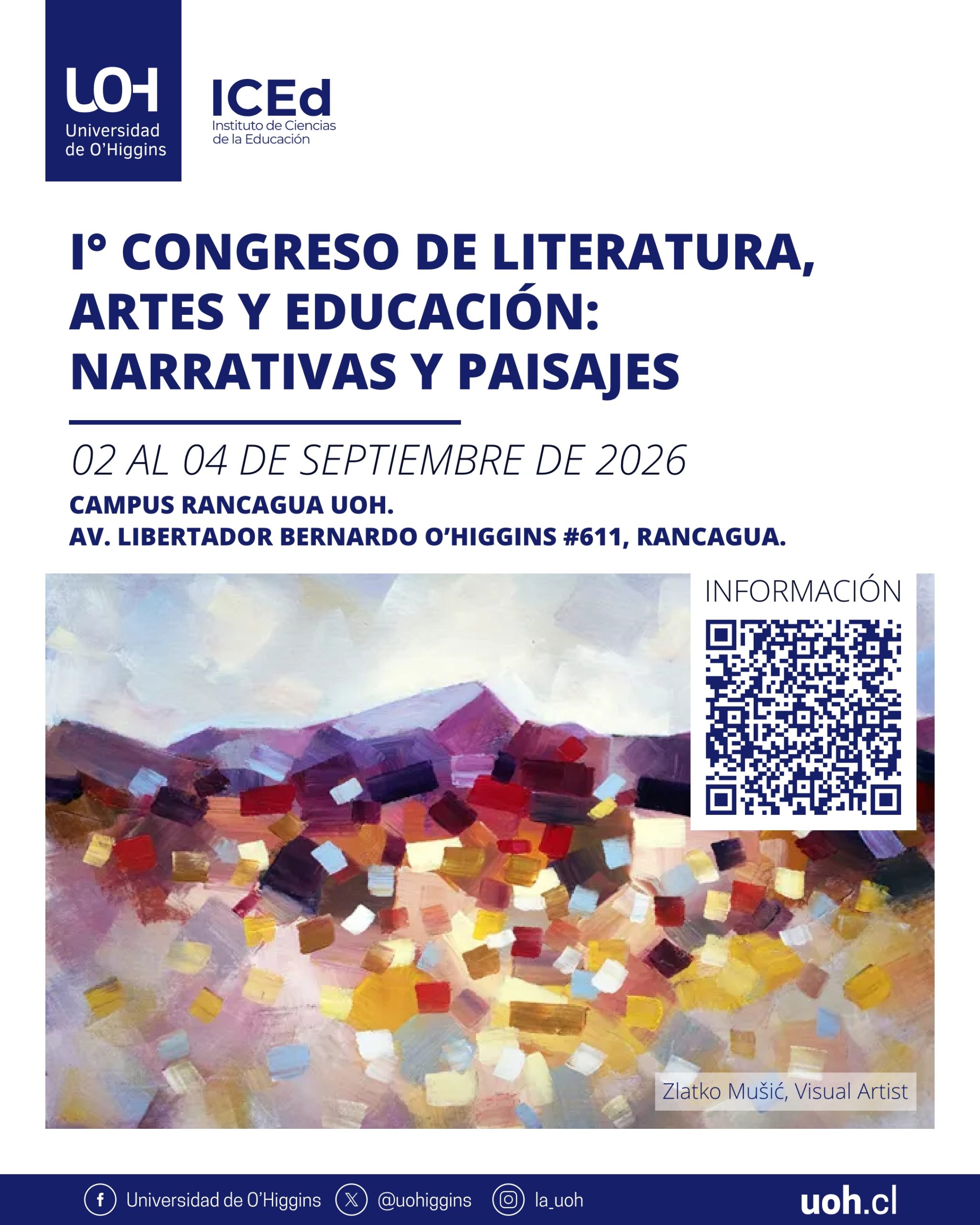 I° Congreso de Literatura, Artes y Educación organizado por la UOH invita a reflexionar sobre narrativas y territorio