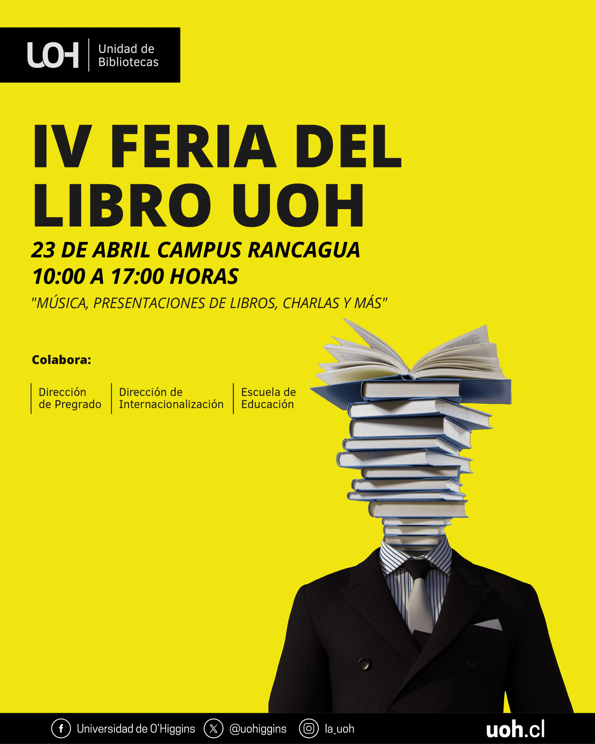 El puente del saber: UOH conmemora Mes del Libro 2026 con una programación abierta a la comunidad regional