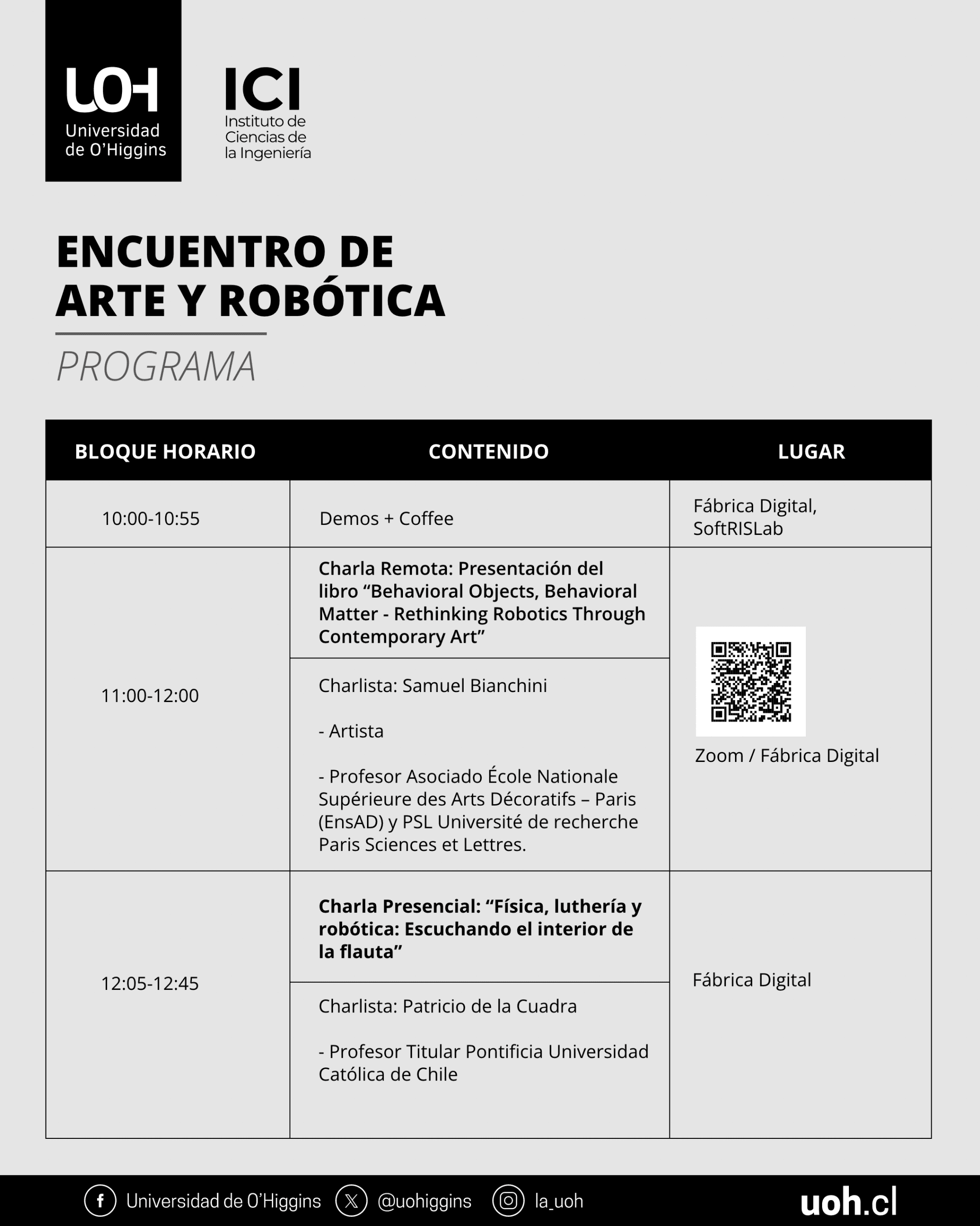 Encuentro arte y robótica – feed – Programa 01