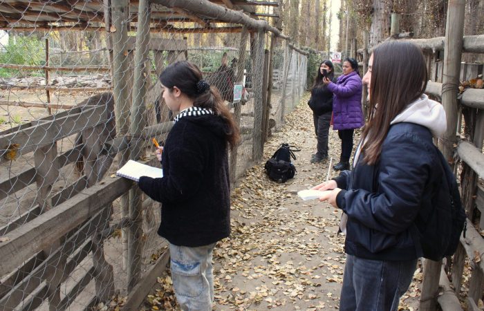 Estudiantes de Medicina Veterinaria UOH fortalecen su aprendizaje en terreno en la Granja Educativa Arca del Pequén