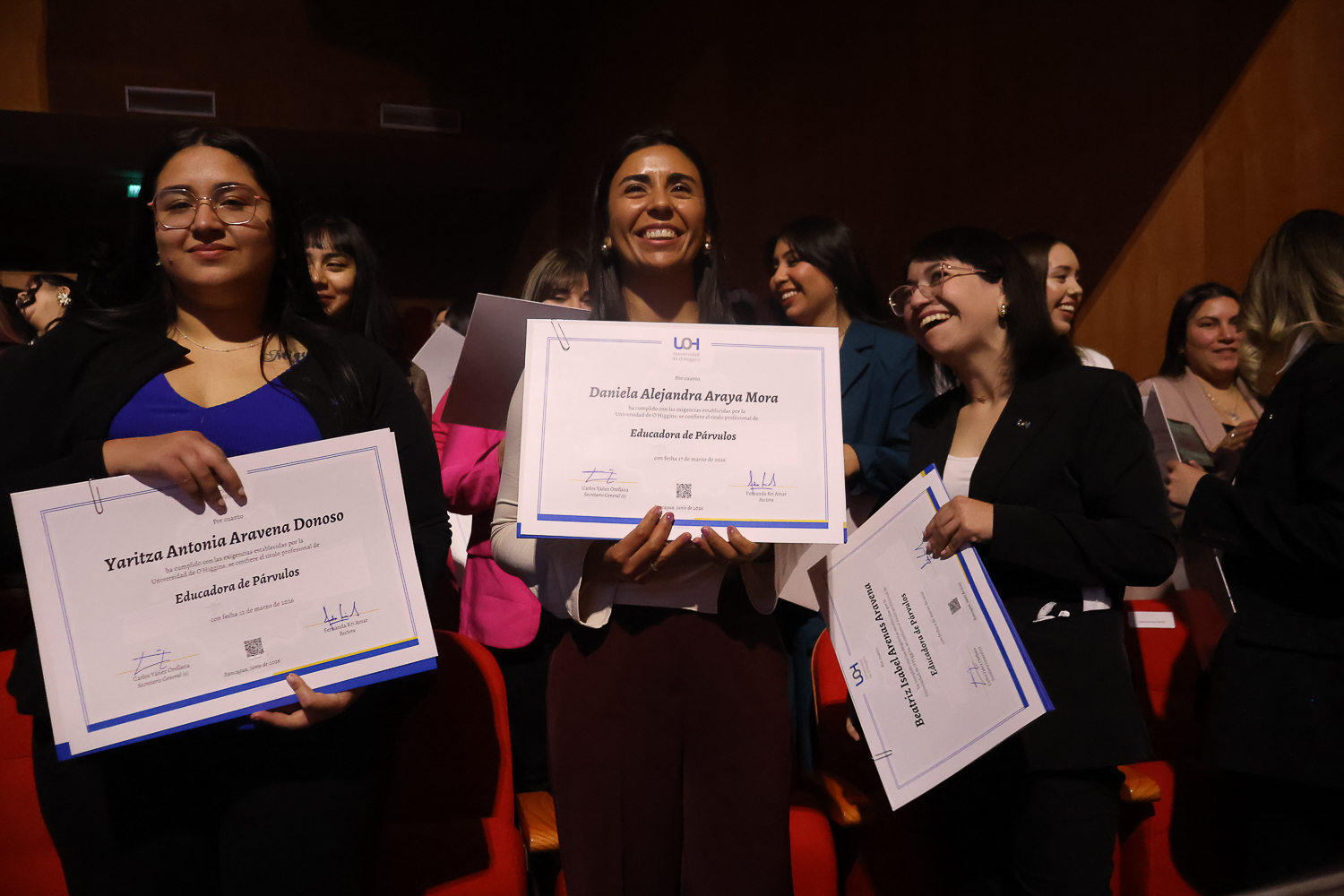 Titulación Escuela de Educación 2026-905 Titulaciones UOH: Escuela de Educación tituló a profesionales que inician su camino en la pedagogía