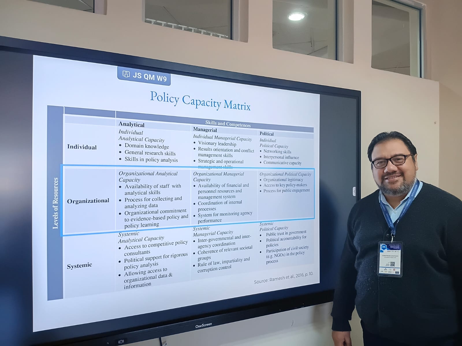 Académico UOH presentó en Ecuador estudio sobre capacidades institucionales de los gobiernos regionales