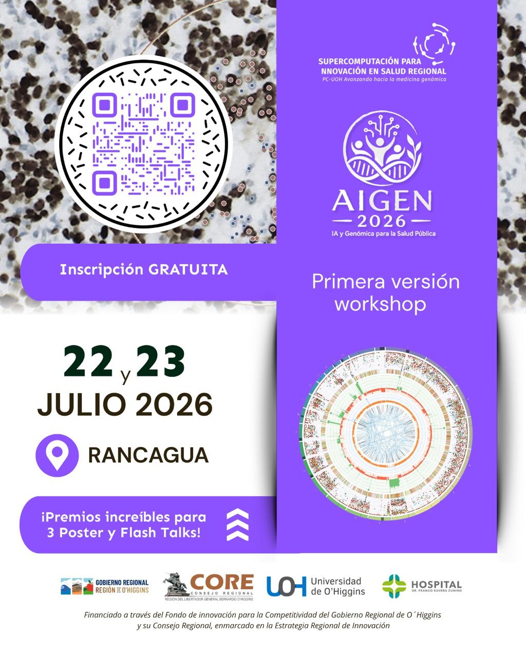 O’Higgins reunirá a expertos en inteligencia artificial y genómica para abordar el futuro de la salud pública
