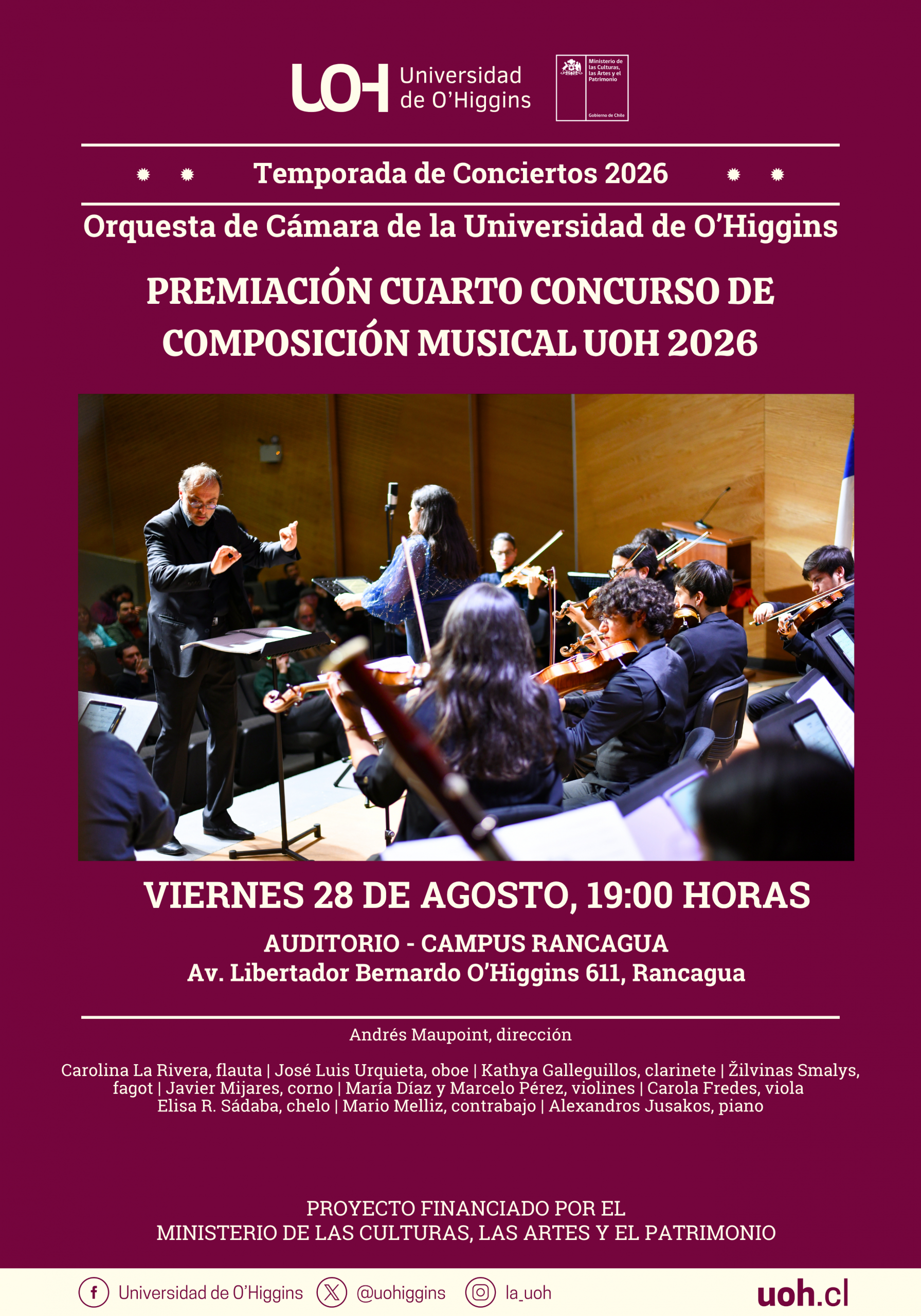 Afiche digital Concierto 28.08
