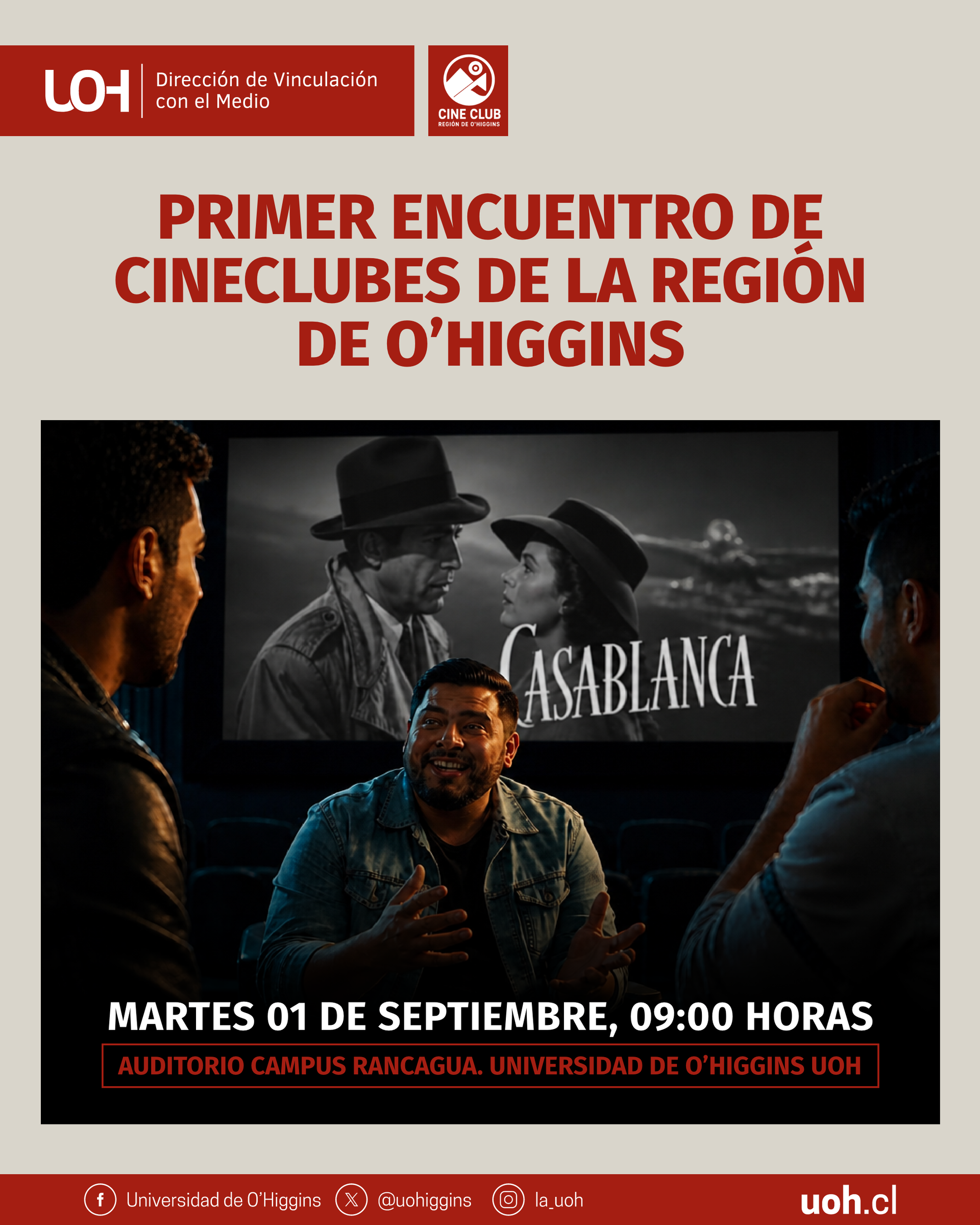 UOH recibirá Primer Encuentro de Cineclubes de la Región de O’Higgins