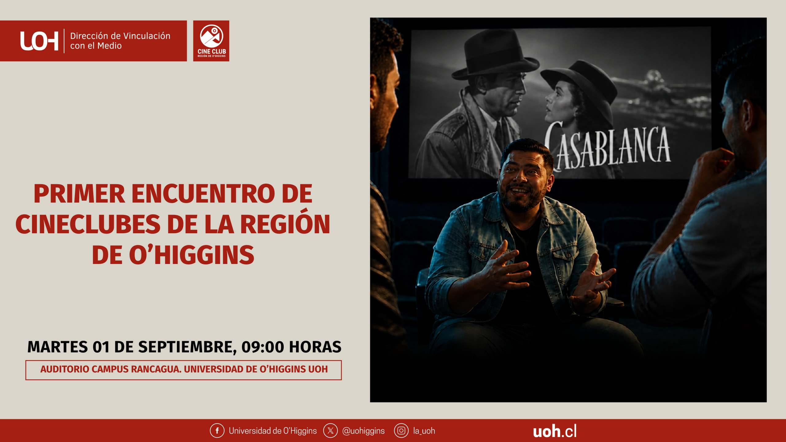 Primer Encuentro de Cineclubes - PANTALLA Primer Encuentro de Cineclubes de la Región de O'Higgins