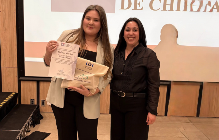 Estudiante UOH recibe reconocimiento en jornada nacional de Ingeniería Industrial