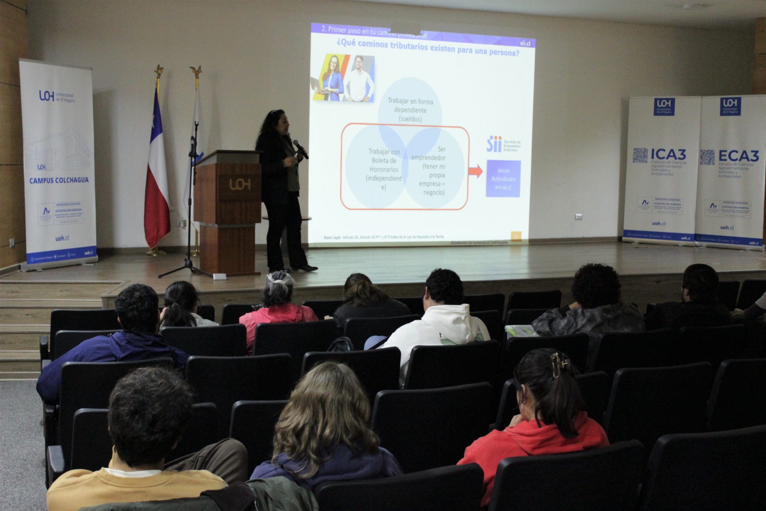 Estudiantes de Ingeniería Agronómica UOH aprendieron a formalizar su ejercicio profesional en charla del SII